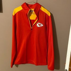 KC Chiefs 3/4 zip top